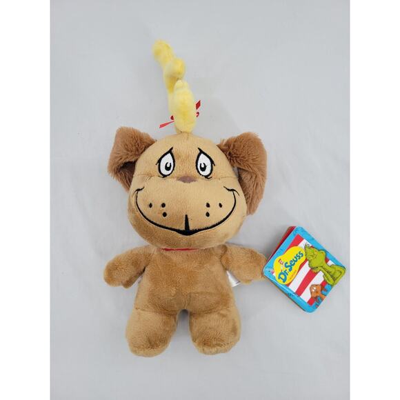 Aurora World Plush Dr. Seuss MAX With Antler Plush Stuffed Dog‎ Animal Toy NWT - Picture 1 of 3